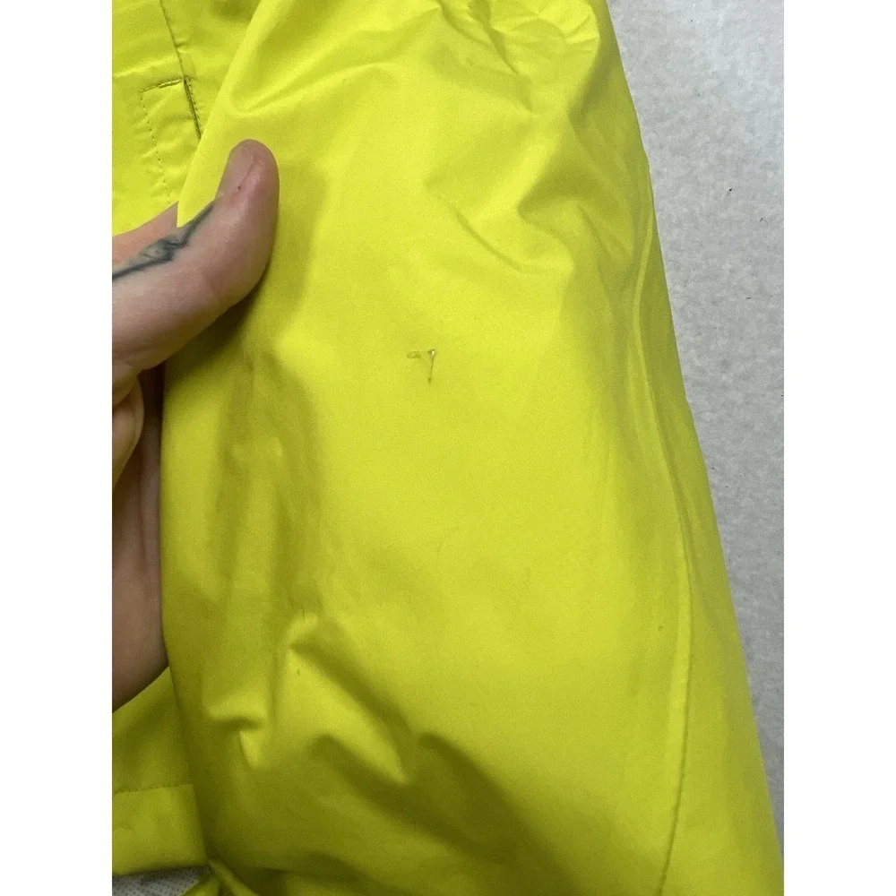 Rapha Commuter Cycling Jacket Yellow Hooded Waterproof Hi Vis Rain Mens - Med